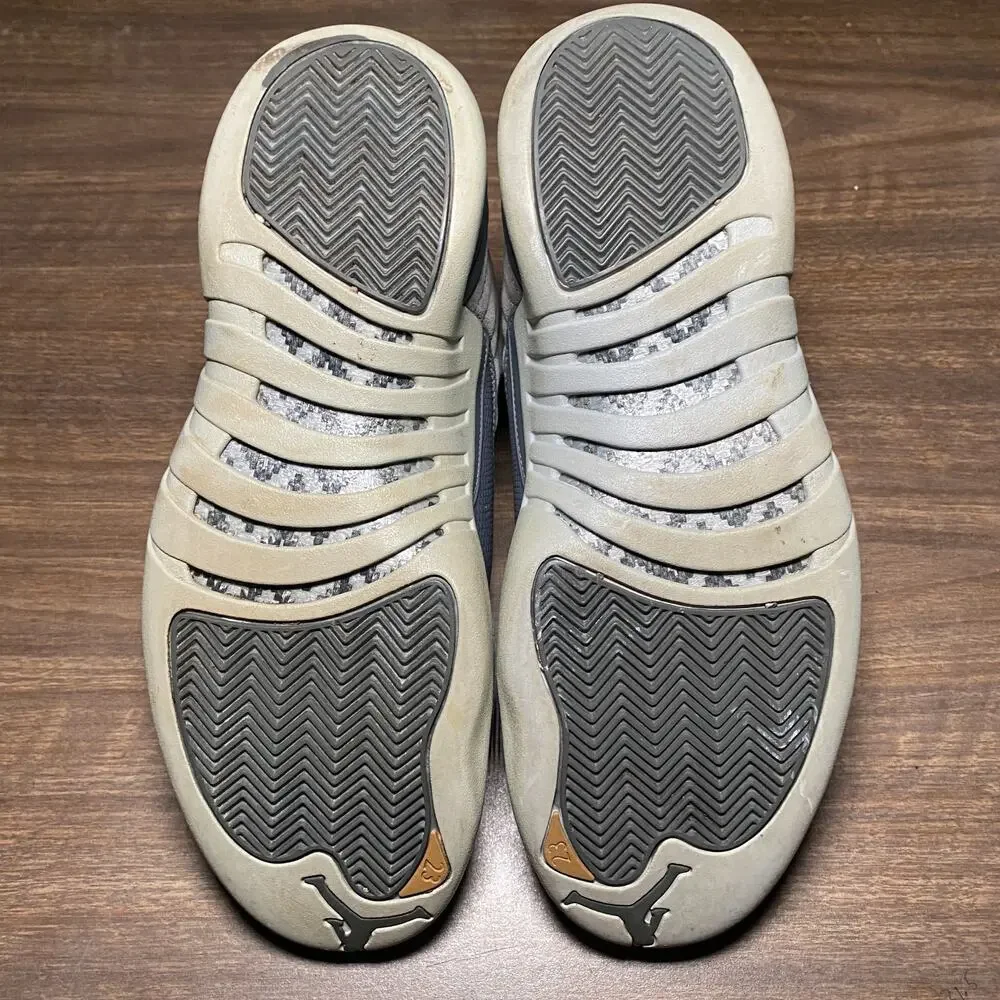 Men's Nike Air Jordan 12 Retro Dark Grey Basketball Shoes Size 12 (130690-005)